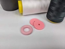 Pink! Bobbin Winder Tire With Pink! Felt Pads (1 Set) Rubber tire for Singer Ken