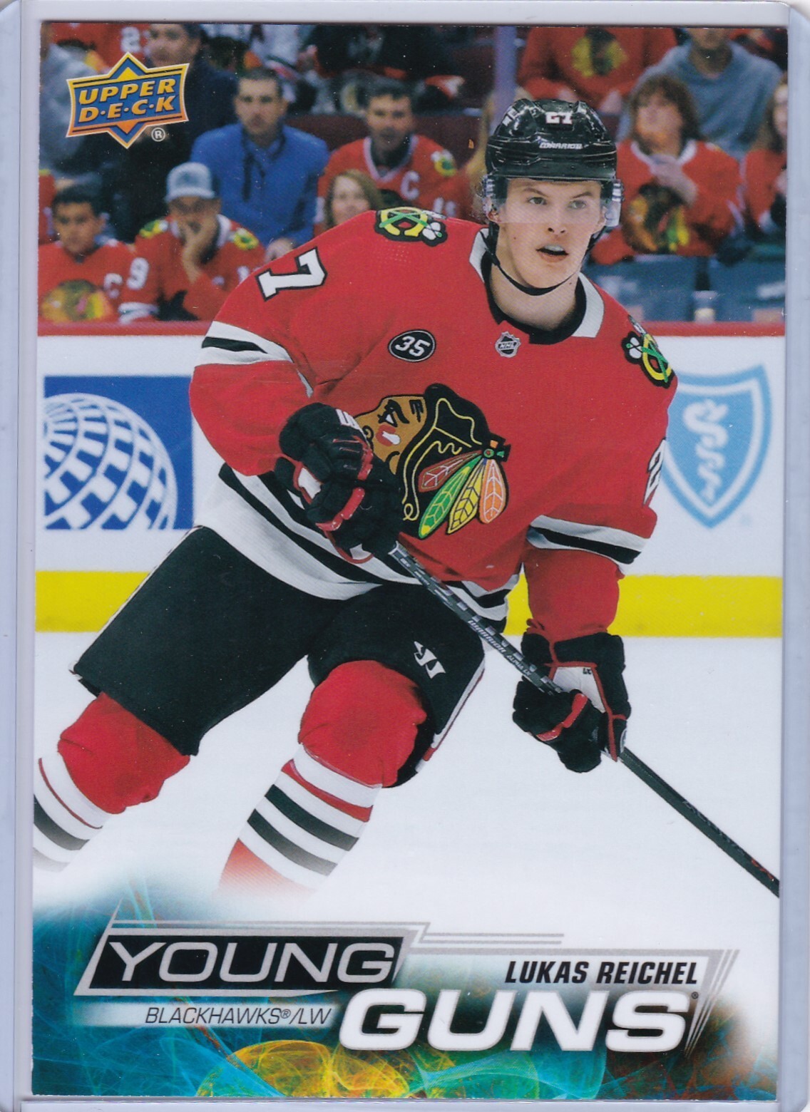 2022-23 Upper Deck Young Guns #235 LUKAS REICHEL JUMBO YOUNG GUNS R/C-BLACKHAWKS