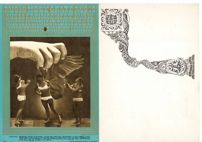 1967 MOBY GRAPE FAMILY DOG AVALON CONCERT POSTCARD HANDBILL FD-75 VICTOR MOSCOSO