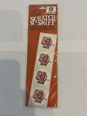 Toys for America Can of Gasoline Scratch and Sniff Stickers Sealed 1980s Vintage