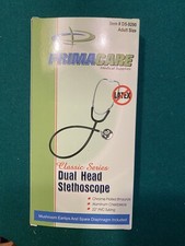 Stethoscope Primacare DS-9290-BK Classic Series Adult Dual-Head 22" PVC Tubing