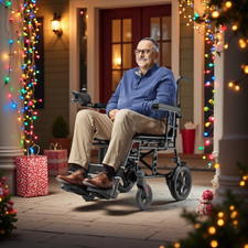 34lbs Ultra-Lightweight Electric Power Wheelchairs All Terrain Motorized Wheels