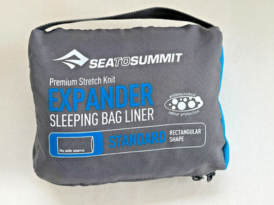 Sea To Summit EXPANDER Sleeping Bag Liner Standard Rectangular Stretch Knit Navy