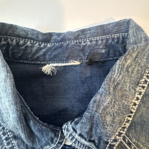 Harley-Davidson Damen Paisley Bandana Denim Druckknopfleiste Hemd Größe Medium - Bild 3 von 8