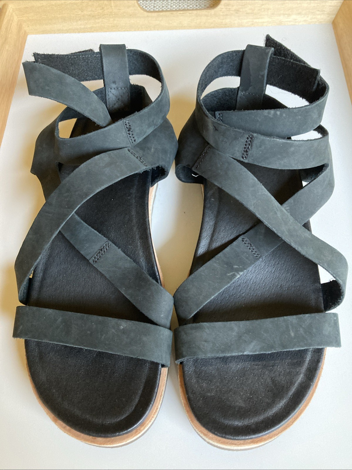 Merrell Juno sandali con cinturino posteriore donna 9 scarpe casual comode in pelle nera