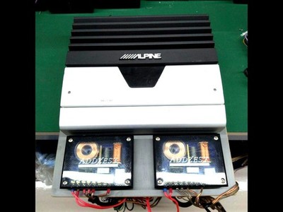 Alpine MRV-F340 4-Kanal Auto Verstärker + 2 ADDZEST SRS1692HX Passive Netzwer...