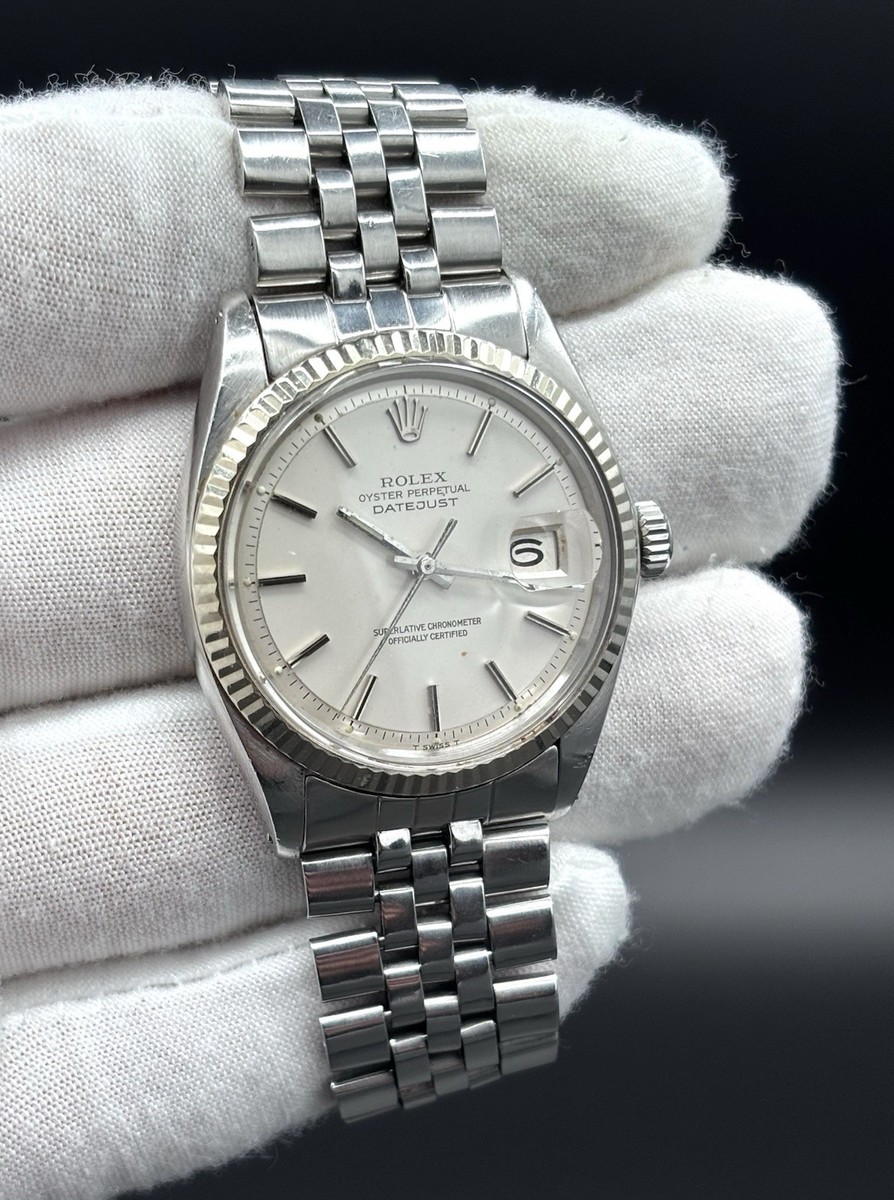 Rolex Datejust 1601 Silver Jubilee Bracelet with Silver