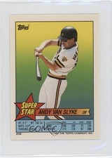 1989 Super Star Sticker Back Cards Andy Van Slyke Tom Brunansky ( 41 174) 10ou