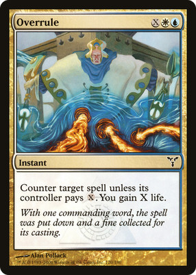 Overrule #120 (MP) Dissension DIS Magic MTG
