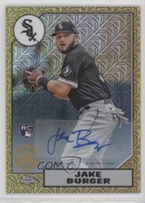 2022 Series 1 1987 Topps Chrome Silver Pack Mojo 147/299 Jake Burger Auto 0dq7