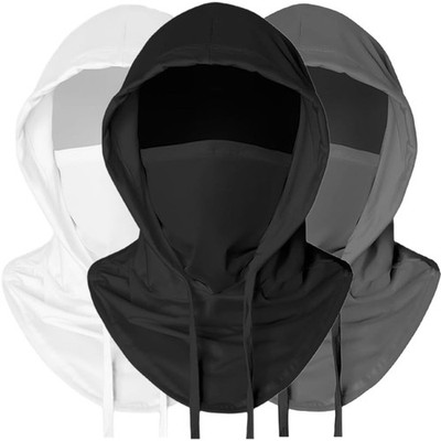 3-in-1 Cooling Balaclava Face Mask UV Protection Sun Shield Ice Silk Head Cover