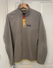 Patagonia Synchilla Snap T Micro D Fleece Pullover Men's Small S Grey Yellow