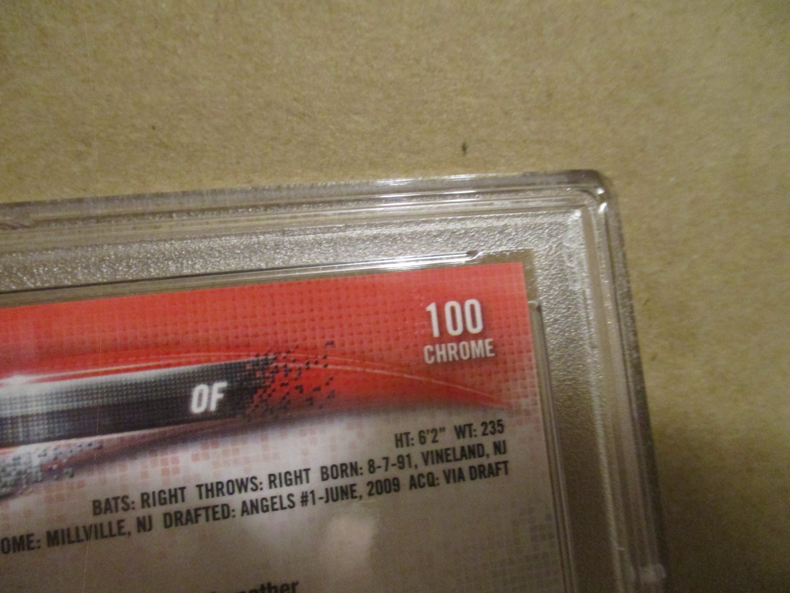 2018 TOPPS CHROME MIKE TROUT #100 BATTING NEGATIVE REFRACTOR PSA 10 GEM MINT! view 14