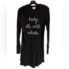 Kate Spade Black Ribbed Gown Size M Baby It s Cold Outside