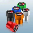 4Pcs GR Gazoo Racing Black Anodised Valve Dust Caps for Toyota Yaris Corolla