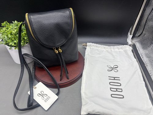 NEW Hobo International Fern Crossbody Pebbled Leather Bag in Black NWT - Picture 12 of 12