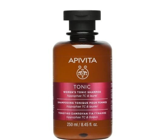 Champú tónico para mujer Apivita 250 ml, hipofao, miel, aloe, 90 % natural