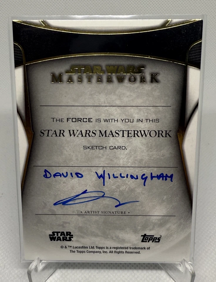 2024 Topps Star Wars Masterwork Darth Vader Sketch by David Willingham - Image 2 of 2