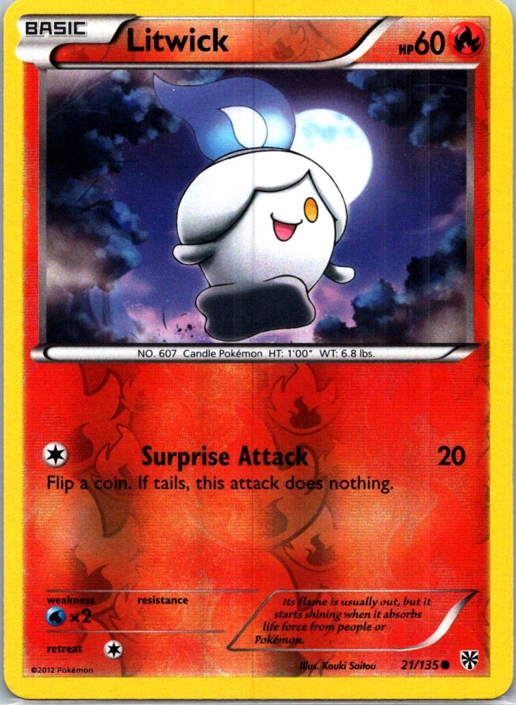 Litwick Reverse Holo Common PLS Plasma Storm 21/135 LP