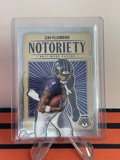 2024 Zay Flowers Panini Mosiac Notoriety Football #17 Ravens