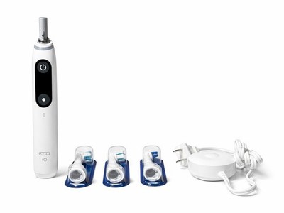 Oral-B iO Series 8 Rechargeable Electric Toothbrush - White + 3 Brush Heads