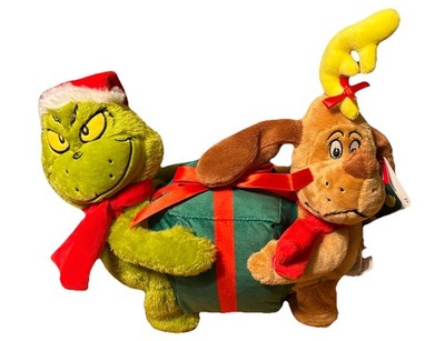 The Grinch and Max Animated Plush Walking How The Grinch Stole Christmas Song
