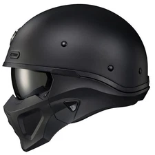 ScorpionEXO Covert X Open Face Half Shell 3/4 Mode Motorcycle Helmet Comm...