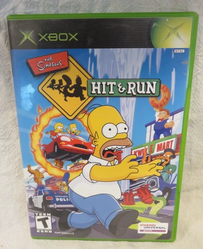 Simpsons Hit & Run Game Xbox No Manual Untested Looks Very Good