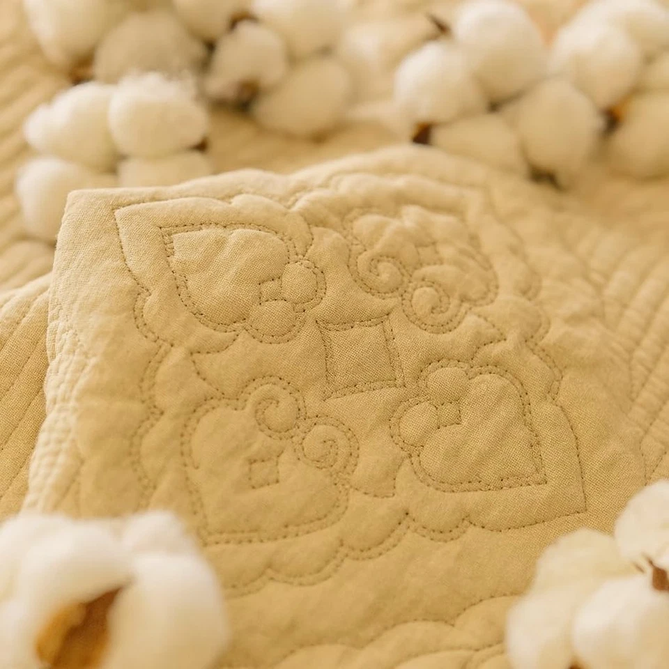 King Size постельного белья одеяло комплект двусторонний хлопок покрывало 3шт король покрывало комплект - Изображение 3 из 4