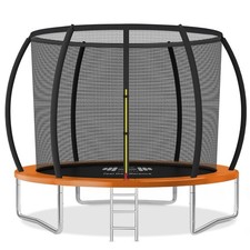 OUTDOOR TRAMPOLINE PREMIUM 6FT 8FT 10FT 12FT WITH SAFETY ENCLOSURE LADDER UK