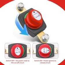 Side Post Battery Disconnect Switch 12V-48V, Car Kill