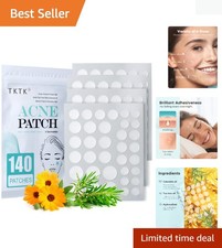 Invisible Hydrocolloid Patches - Effective Acne Solution with Calendula Oil