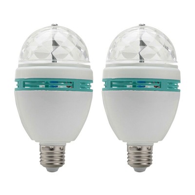 E27 RGB Crystal Rotating Bulb 2/3/10Pcs - LED Stage Light for Disco Party Lamp
