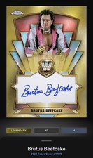 Brutus Beefcake Gold 50cc Signature Legendary - 2026 Slam WWE Chrome Digital