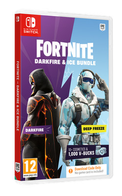 Fortnite Darkfire & Ice Bundle - Code in a Box - Nintendo Switch - Neu & OVP -
