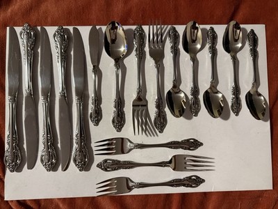 Oneida Community Brahms Stainless Flatware 17 Pieces