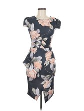 Boohoo Women Gray Cocktail Dress 6