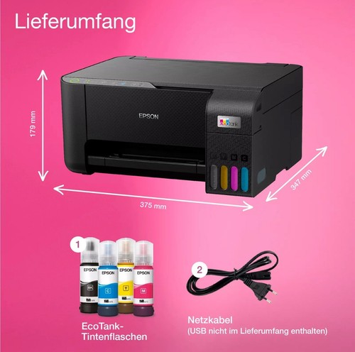 Epson Drucker EcoTank ET-1810 Multifunktionsgerät WLAN App - Bild 2 von 11