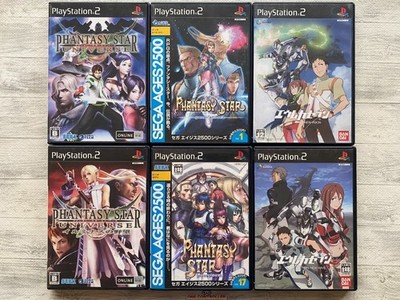 SONY PS2 Phantasy Star Universe & generation & Eureka Seven set from Japan