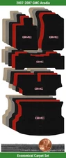 Lloyd Custom Velourtex Carpet Mat Set for 2007 GMC Acadia w/Logo (5 pieces) #NBK
