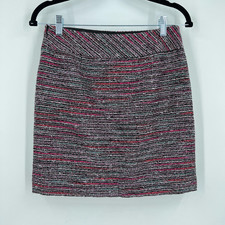 Loft Tweed multicolor mini skirt size 2 petite academic oxford mean girls