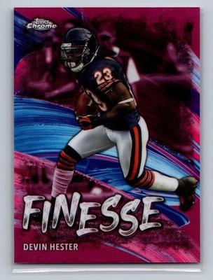 2024 Topps Chrome #F-20 Devin Hester Finesse Pink Refactor