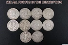 NobleSpirit 10x $5 FV Franklin & Walking Liberty Half Dollar Silver Lot