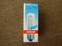 Osram Halogenlampe Halolux Ceram, E27, 250W, Klar, 64480 Kl