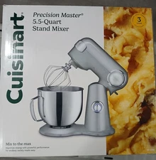 New Cuisinart Precision Master 5.5-qt. Stand Mixer SM-50BC Silver