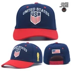 United States Soccer National Pride Snapback Hat Custom Shield Trophy Cap Navy