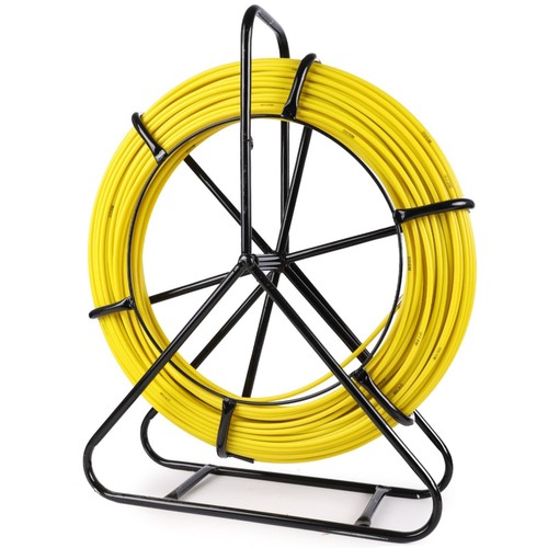 Fish Tape Fiberglass 1/4 inch(6MM) 328 FT Duct Rodder Fish Tape Puller ...