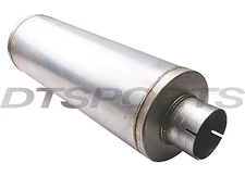 Different Trends ALM-407024-30 Steel Diesel Exhaust 7x7" Muffler 4" Inlet/Outlet