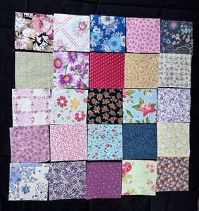 42 5"x5" Precut Quilting/Sewing/Craft Squares Floral Fabric 100% Cotton (#2)