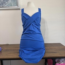 Blue Sleeveless Bodycon Dress Size Large 